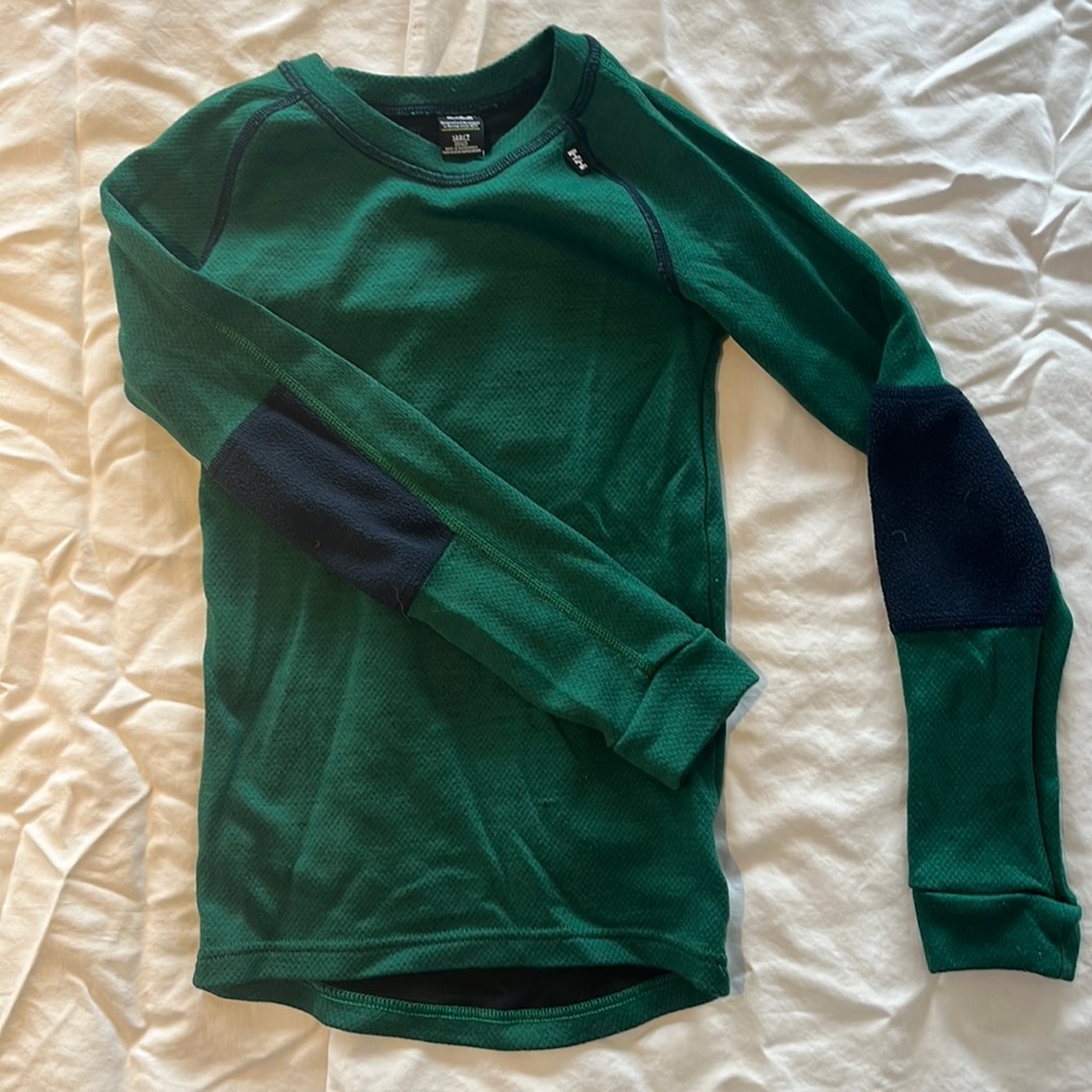 Green Helly Hansen Kids Base Layer Top